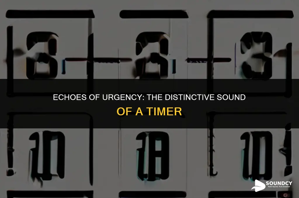 how would you describe the sound a timer makes