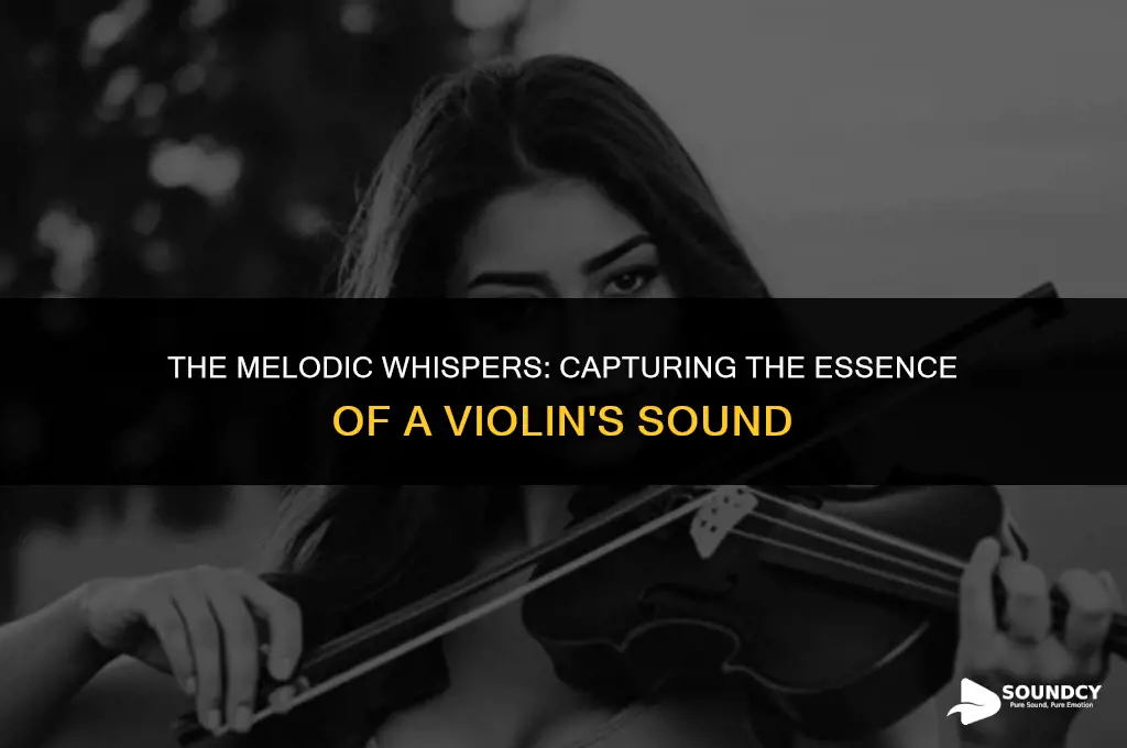 how would you describe the sound of a violin
