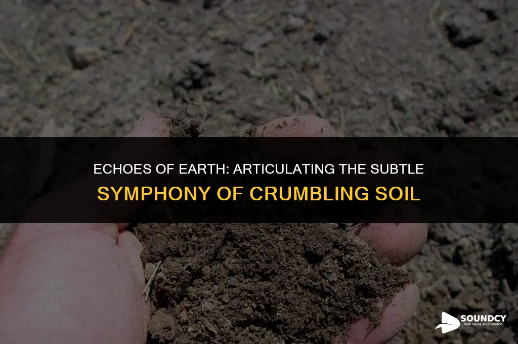 how would you word the sound of dirt crumbling