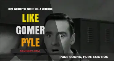 Y'all Ain't Gonna Believe This: Golly Sounding Like Gomer Pyle!