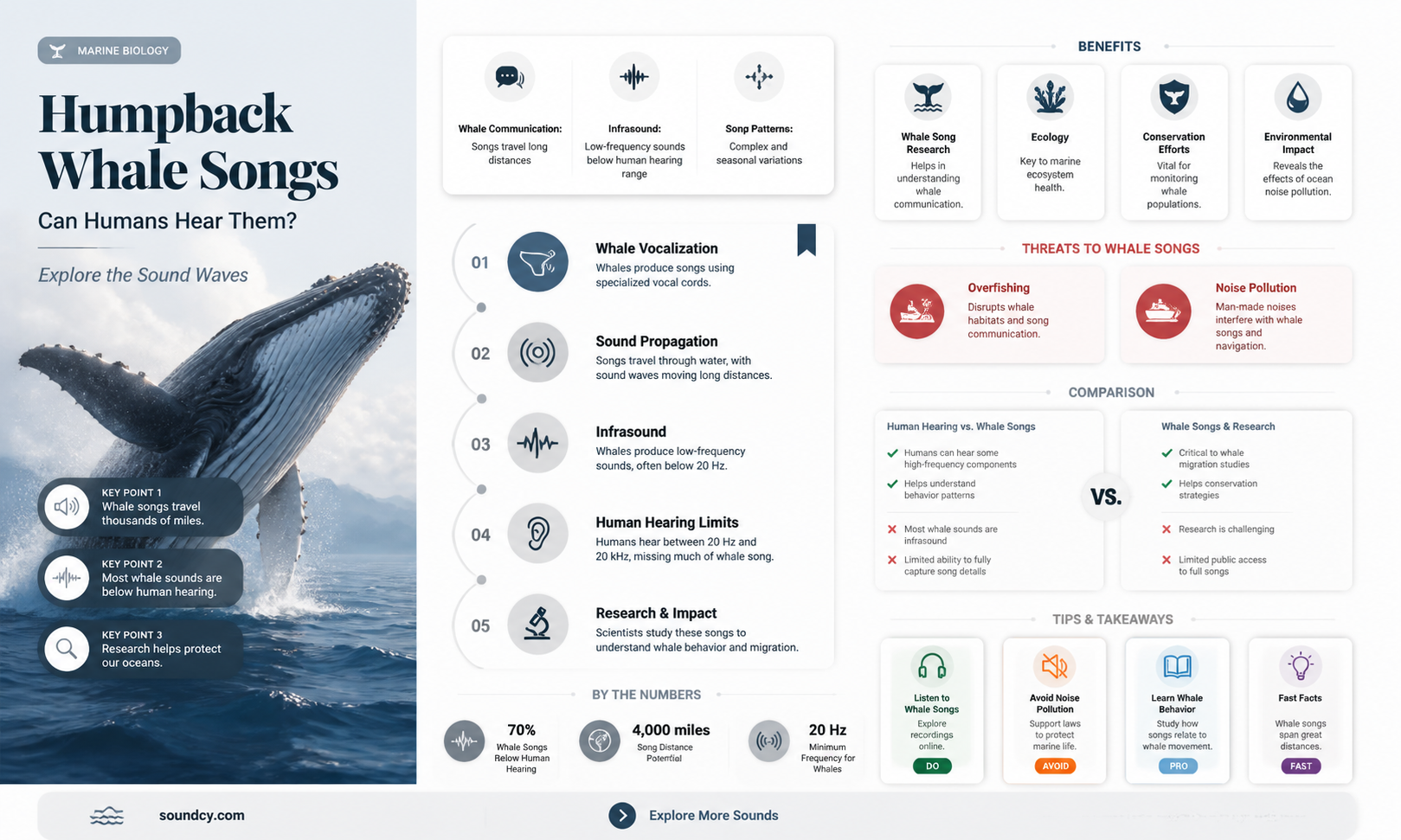 are humpback sounds audible to humans