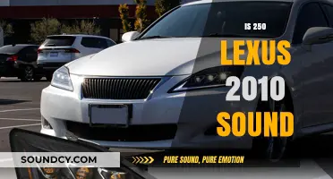 Lexus 250 2010 Sound Quality: A Comprehensive Review and Analysis