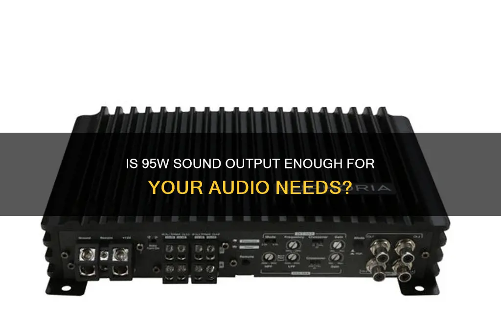 is 95w sound a lot