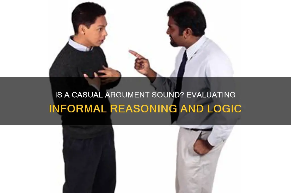 is a casual argument sound
