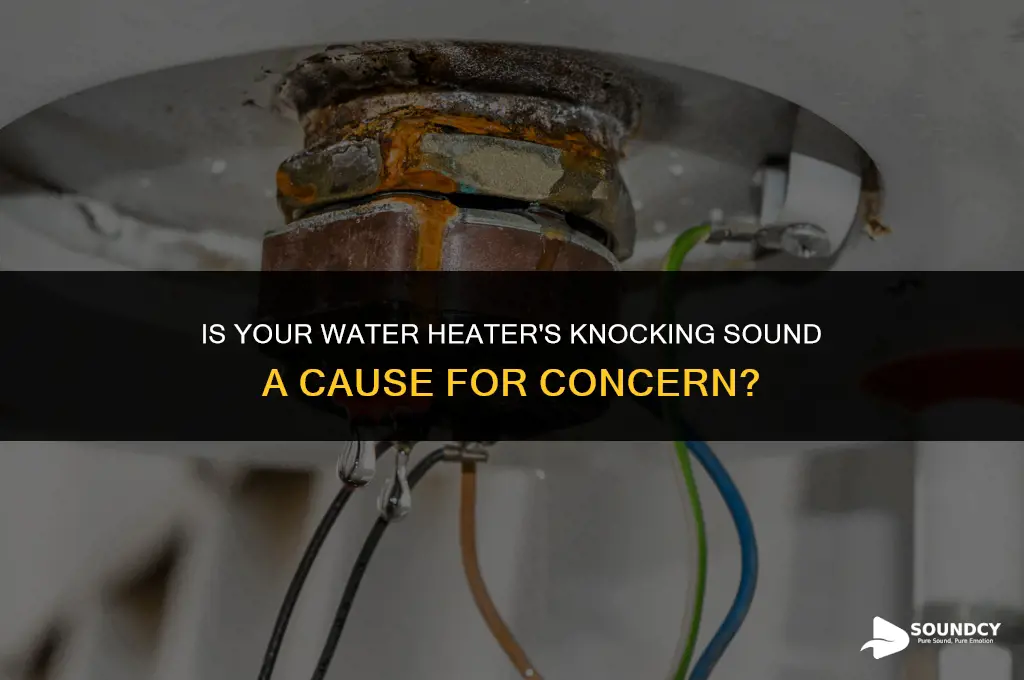is a knocking sound from hot water heater dangerous