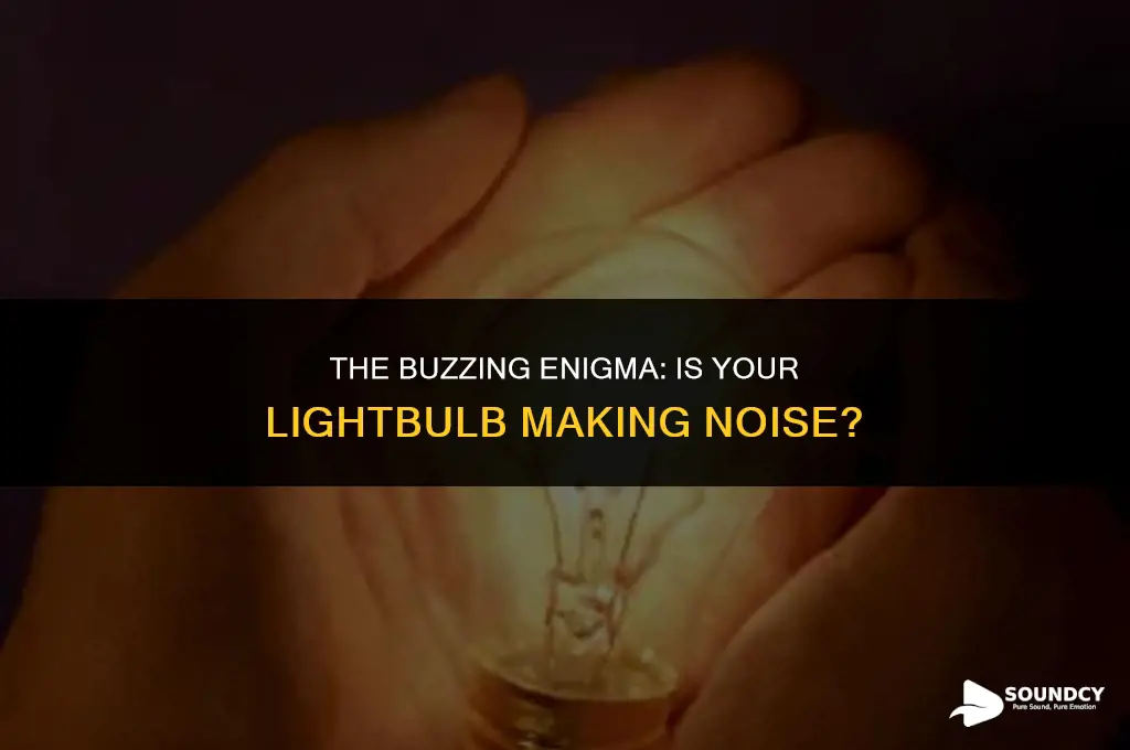is a lightbulb suppose to make a buzzing sound