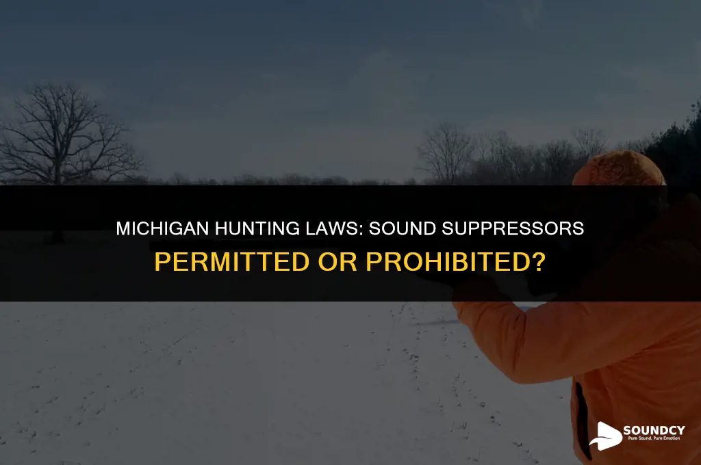 is a sound suppressor legal for hunting in michigan
