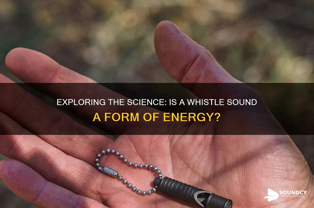 is a whistle sound energy
