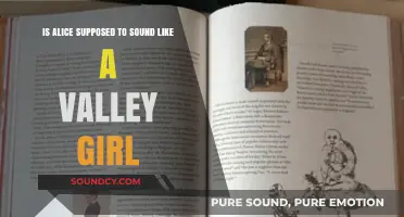 Decoding Alice: Valley Girl Vibes in Wonderland?