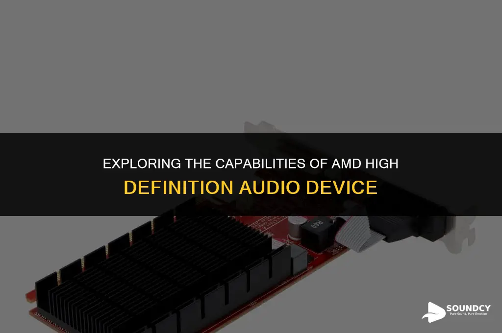 is amd high definition audio device a sound card