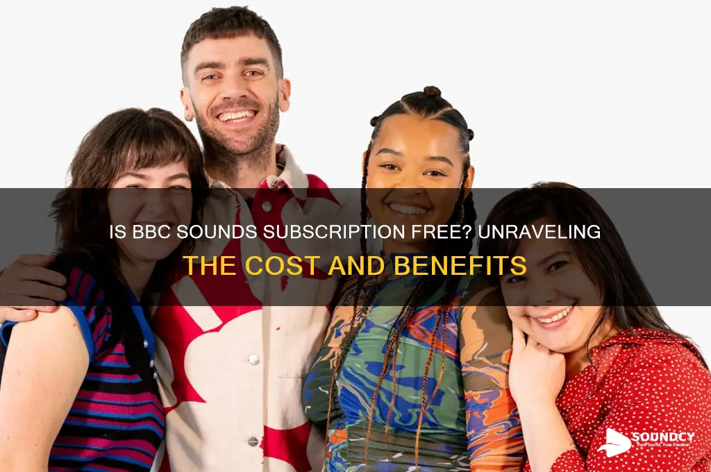 is bbc sounds subscription free