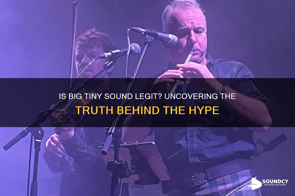 is big tiny sound legit