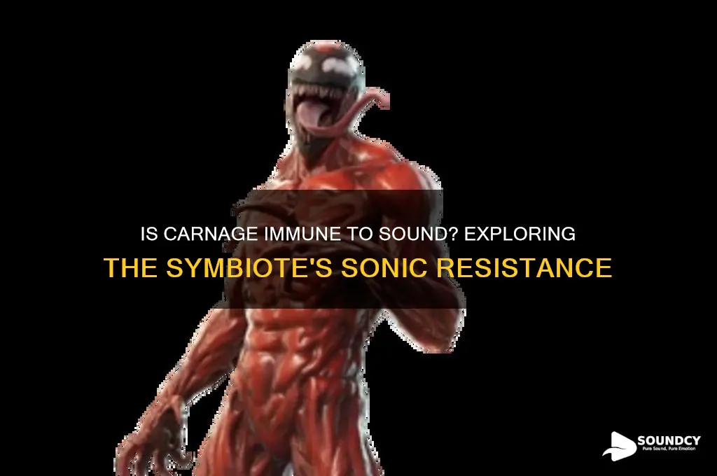 is carnage immune to sound