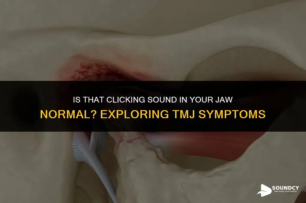 is clicking sound in one side of jaw normal