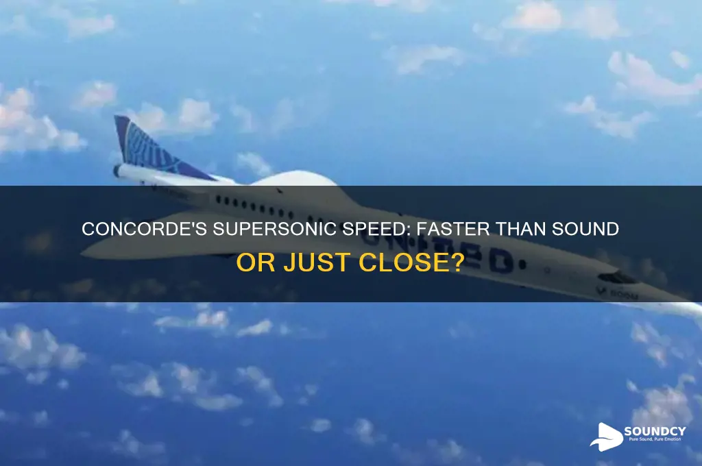 is concorde faster than sound