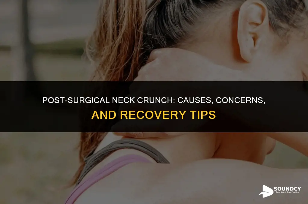 is crunchinf sound in neck a result from surgery