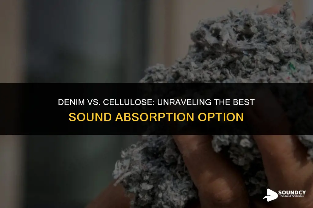 is denim vs celulose the best sound absorbtion option