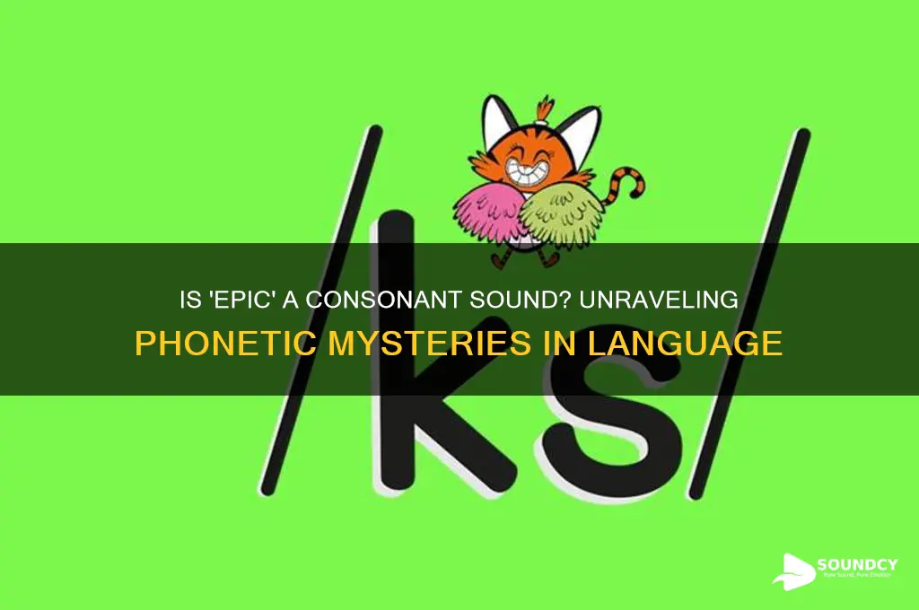 is epic a consonant sound