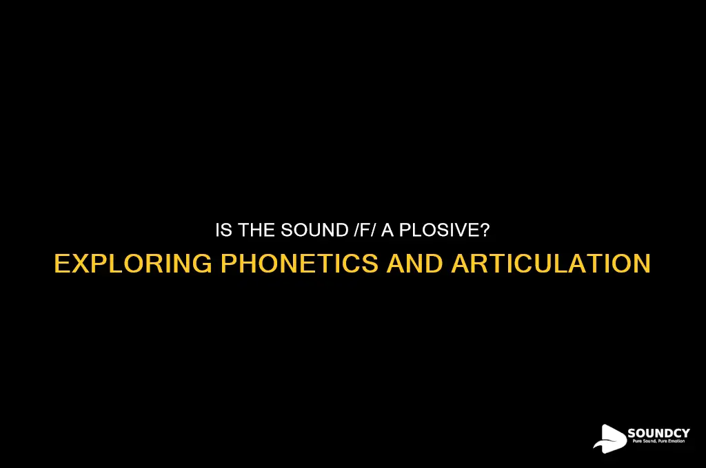 is f a plosive sound