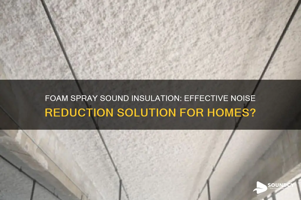 is foam spray sound insulation
