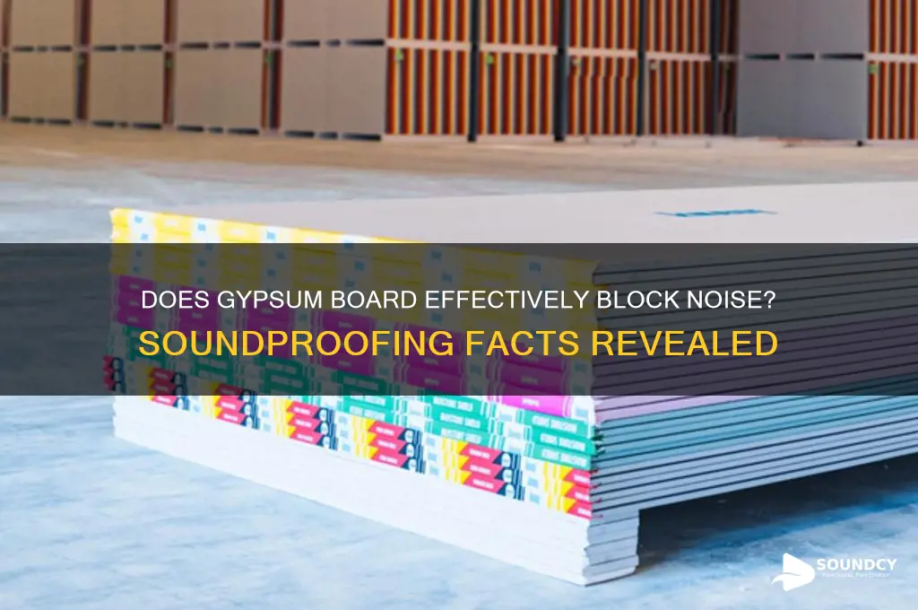 is gypsum board sound proof