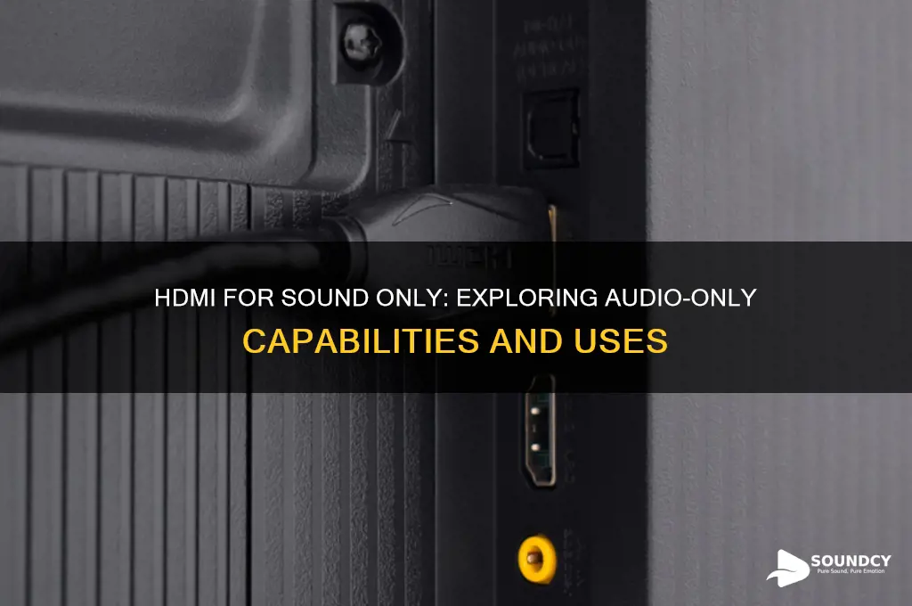 is hdma for sound only