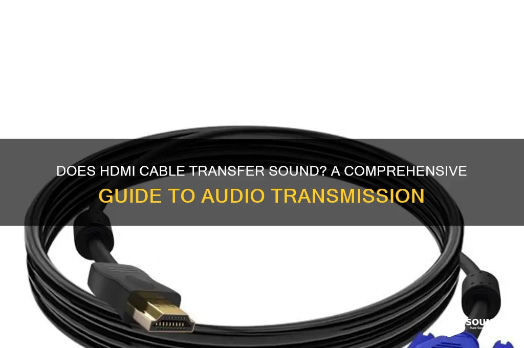 is hdmi cable transfer sound