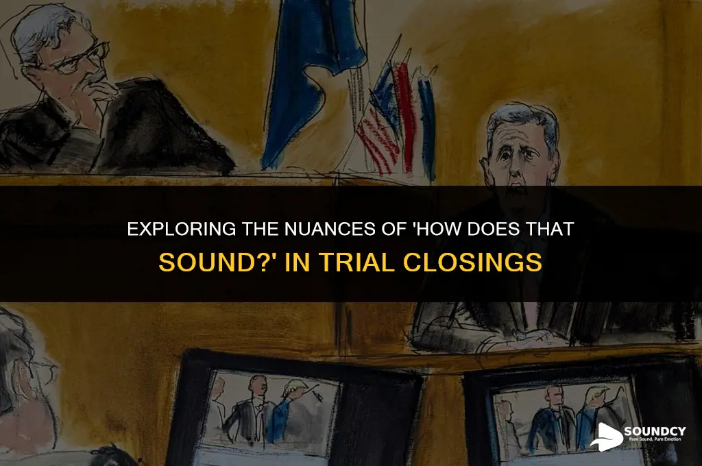 is how does that sound a trial close question