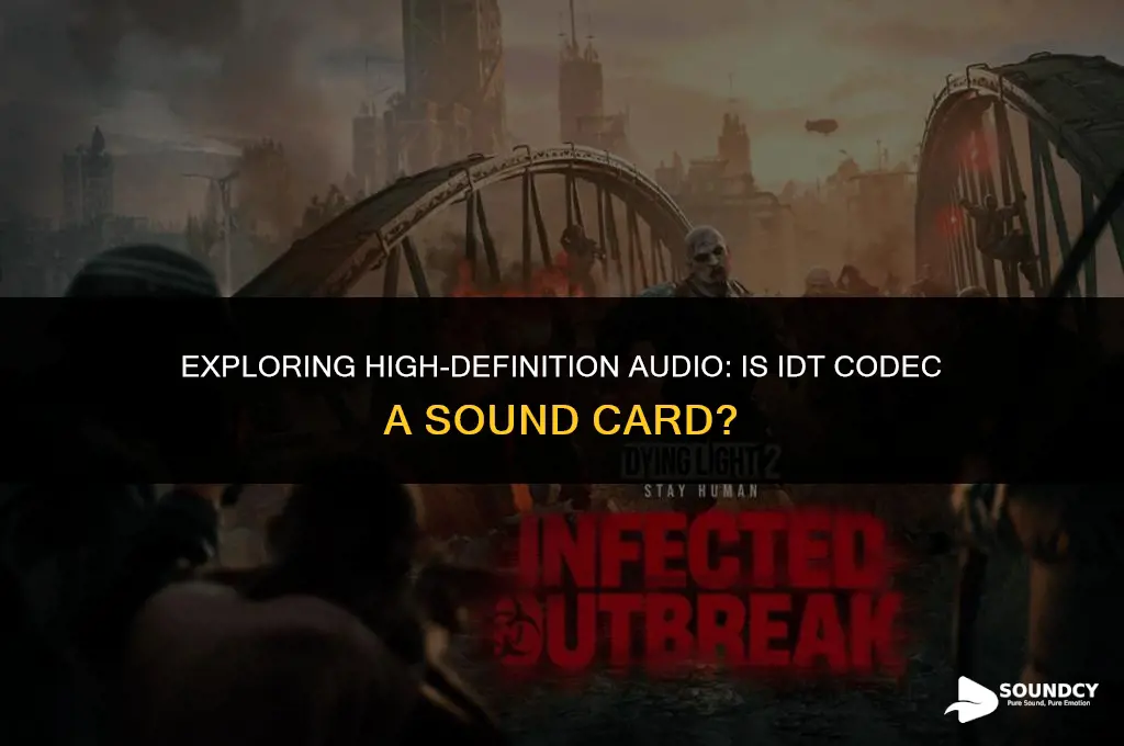 is idt high definition audio codec a sound card