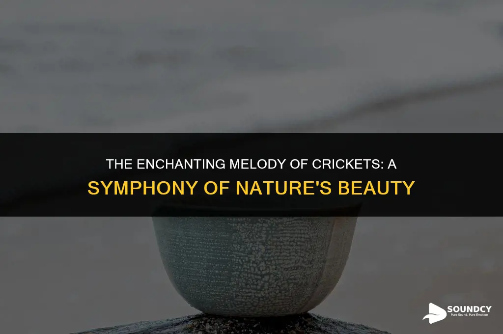 is ist true that crickets slowed down sounds beautiful