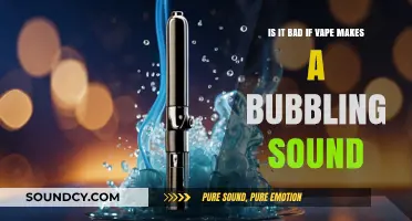 Vape Bubbling Sounds: Harmless or a Cause for Concern?