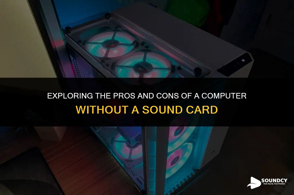 is it bad to not have a sound card