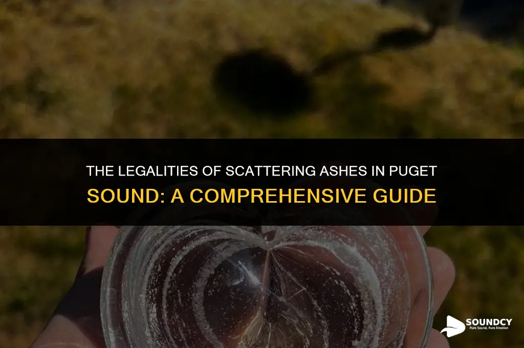 is it illegal to dump ashes in puget sound