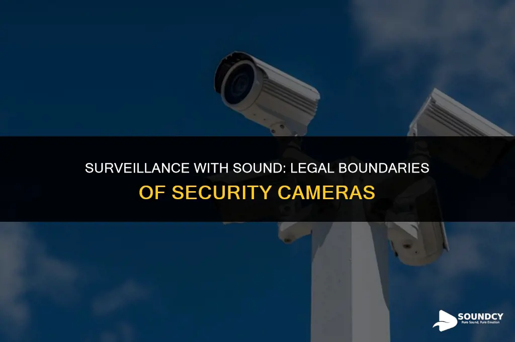 is it illegal to have security cameras with sound