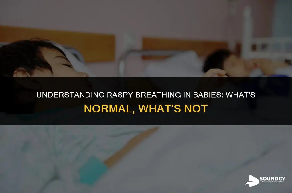 is it normal for babies breathing to sound raspy
