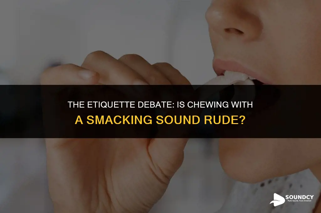 is it rude to chew with a smacking sound