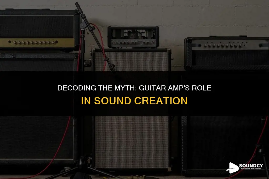 is it the guitar amp that makes the sounds