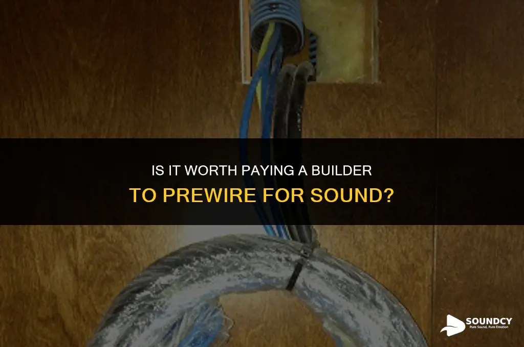 is it worth paying builder to prewire for sound