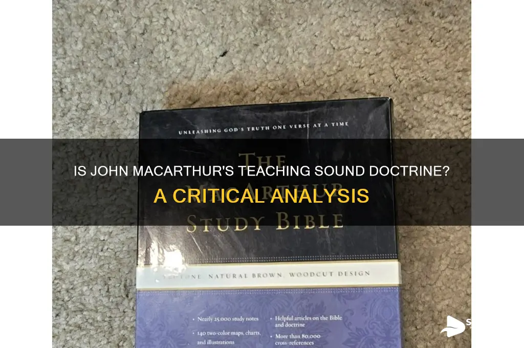 is john macarthur sound doctrine