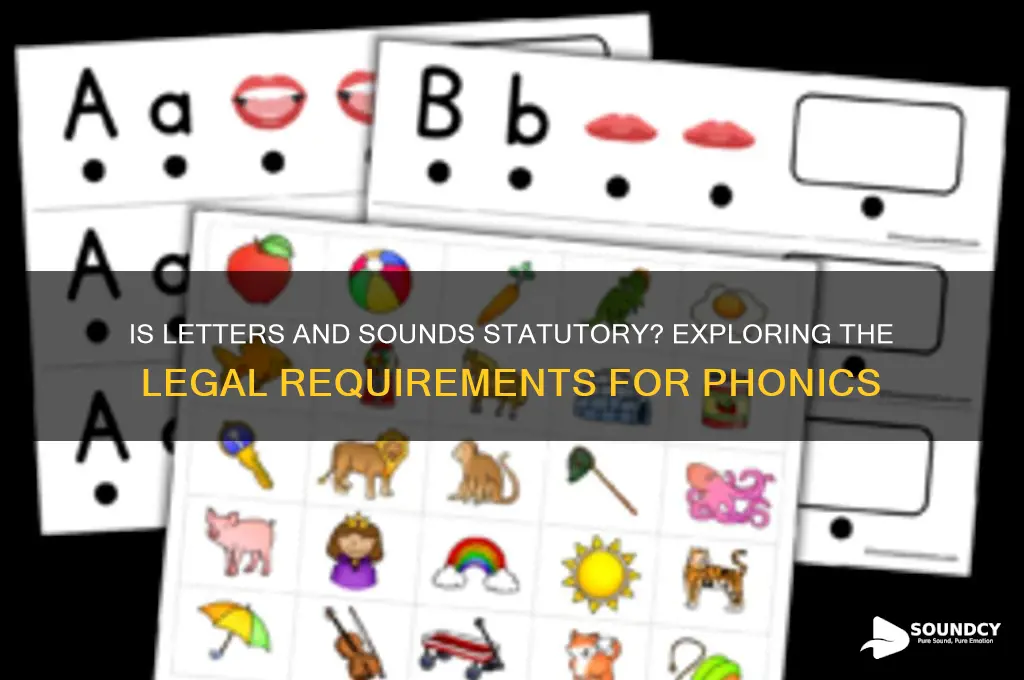 is letters and sounds statutory