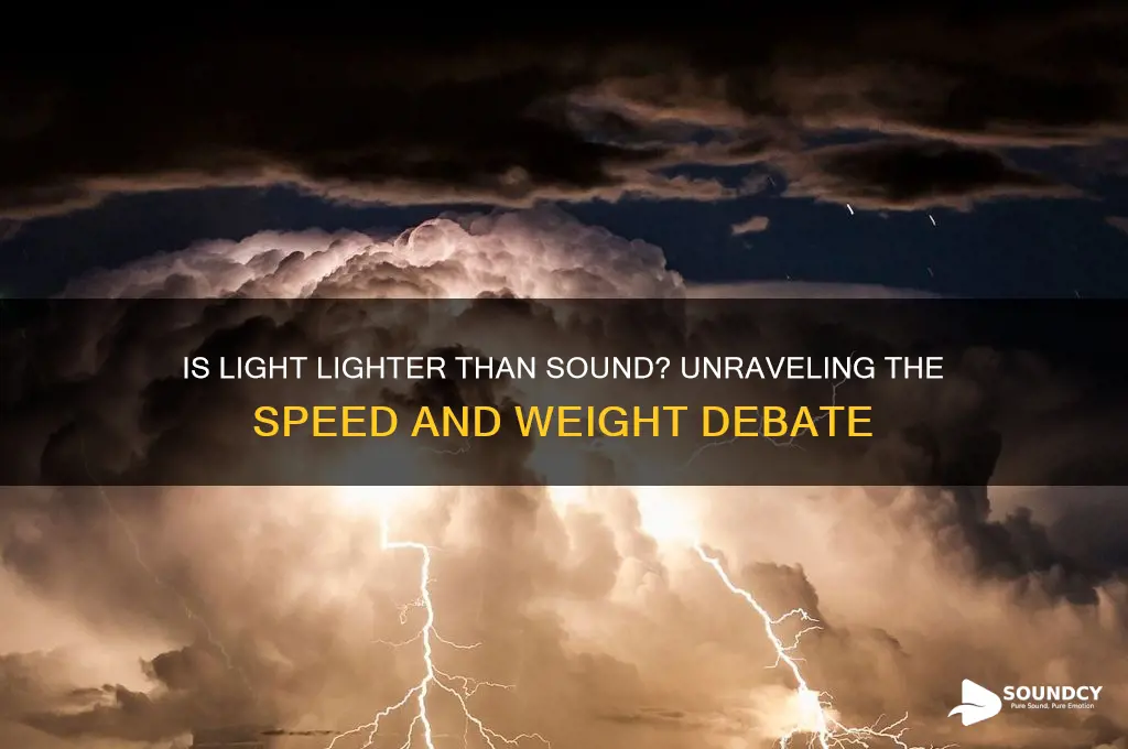 is light ligher than sound