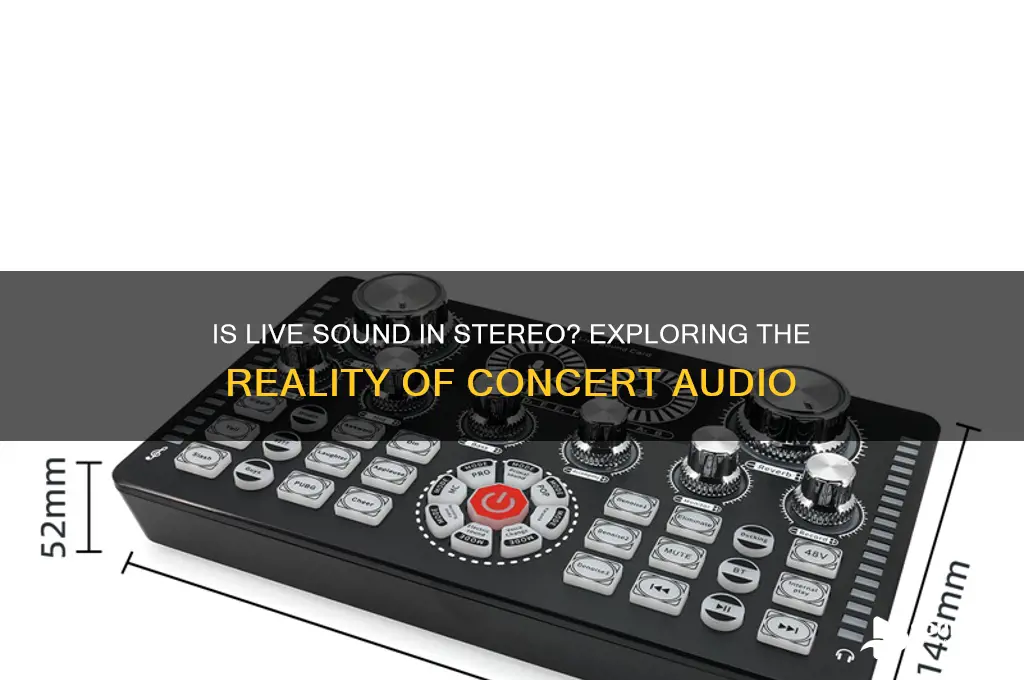 is live sound in stereo