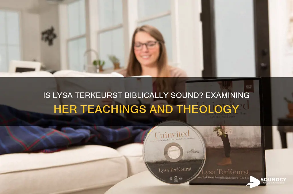 is lysa terkeurst biblically sound