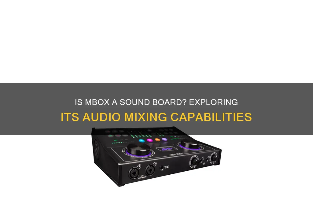 is mbox a sound board