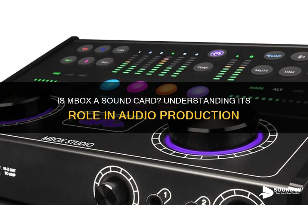 is mbox a sound card