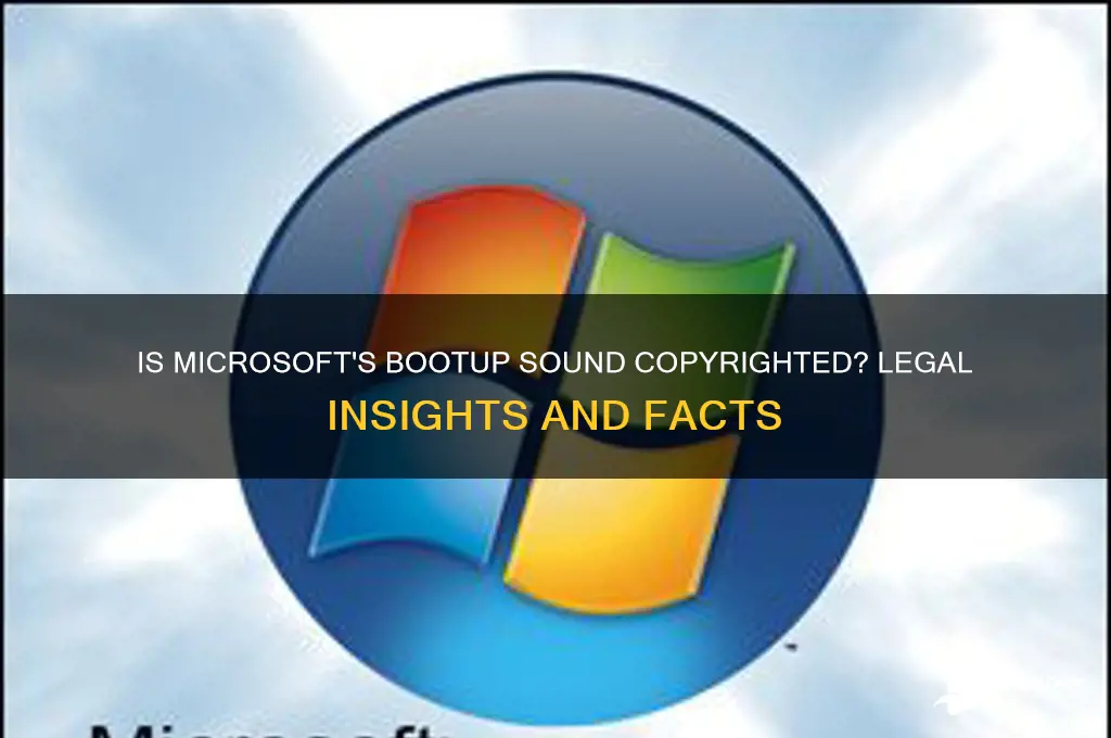 is microsoft bootup sound copywritten