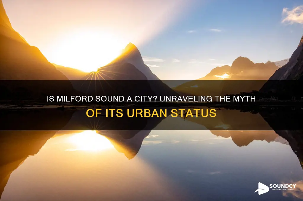 is milford sound a city