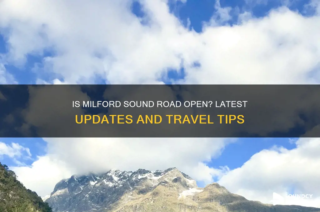 is milford sound road open
