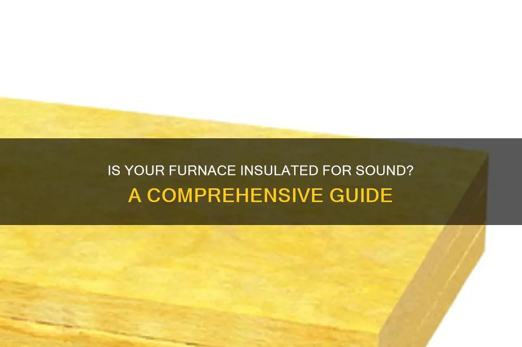is my furnace insulated sound