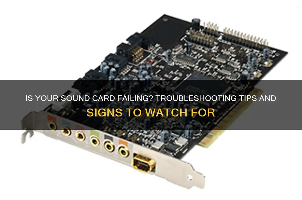 is my sound card bad